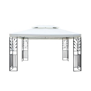 Ruby, Gartenpavillon Gazebo 3 x 4 m beige, 