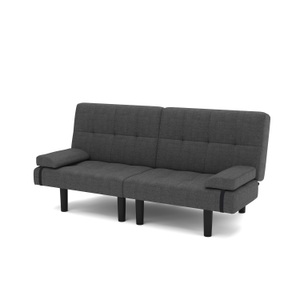 Eric Axis, Schlafsofa LINUS multifunktional grau, Schlafsofa Leinen LINUS multifunktional anthrazit