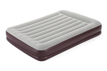 Bestway, Bestway Luftbett tritech air 67699 203/152/36 cm , Tritech Air , Schwarz, Dunkelgrau , Kunststoff , 152x36 cm , matt , integriertes Kissen, beflockte Schlafseite , 0069160804, Luftbett Tritech Queen 203 x 152 x 36 cm