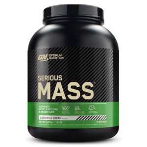 Protein, Optimum Nutrition Serious Mass Cookie Cream 2721g, Optimum Nutrition Serious Mass 2721 g Cookie Cream