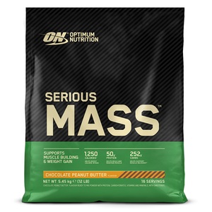 Protein, Optimum Nutrition Serious Mass Chocolate Peanutbutter 5443g, Serious Mass - 5450g - Schokolade-Erdnussbutter