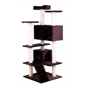 R - cat trees, Katzenbaum 131cm hoch, braun, 