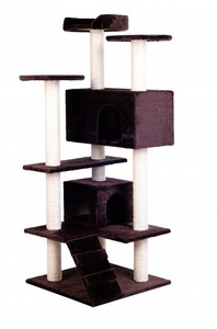 R - cat trees, Katzenbaum 131cm hoch, braun, 