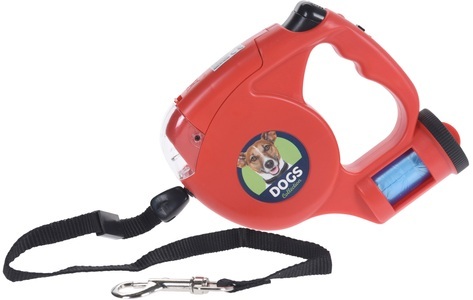 Koop, Hundeleine mit Kotbeutelhalter und Taschenlampe, Dogs collection Outdoor - Auszug-Hundeleine, One Size