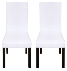 Ruby, Stuhlbezug im 2er-Set weiss, Stuhlbezug 2er Set weiss