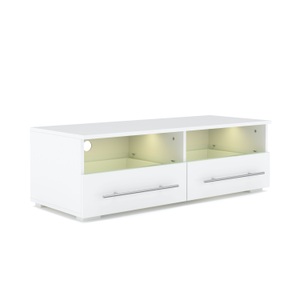 Ruby, TV Möbel CLOONEY mit LED, TV Möbel LED CLOONEY weiss