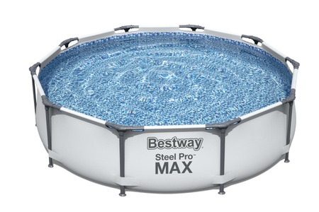Bestway, Bestway Swimming Pool Set 305 x 76 cm, Bestway Pool Set hellgrau 305 x 76 cm