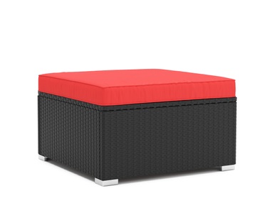 Ruby Ipro, Ottomane KRETA schwarz / rot, Ottomane KRETA schwarz/rot