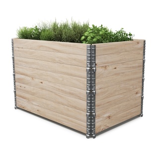 Paletten, Faltrahmen für Hochbeet 4er-Set, Faltrahmen für Hochbeet Holz 120 x 80 x 20 cm 4er Set