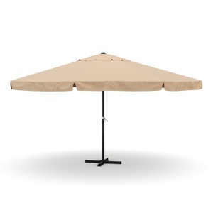 LED Schirme JiangLing, XXL Sonnenschirm 5 m braun, 
