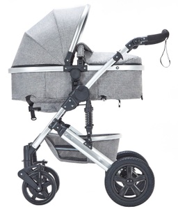 Ruby, Kinderwagen COZY 2 in 1 grau / silber