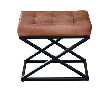 Pat Tische, Hocker Vintage DENISE, Hocker Leder Vintage DENISE