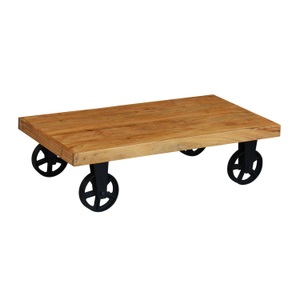 Pat Möbel, Beistelltisch Vintage COOPER, Beistelltisch Holz Vintage COOPER mit Rollen