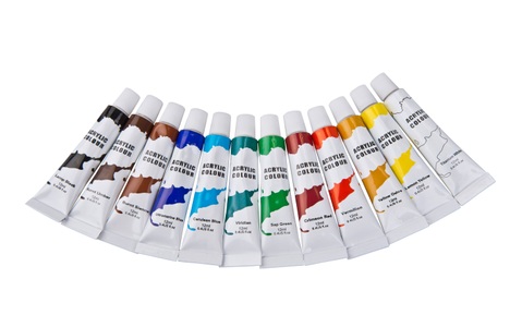 Edco, Acrylfarben 12er Set, Acrylfarben Set 12-teilig