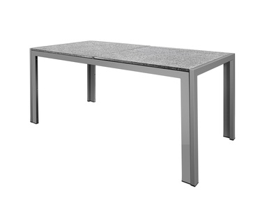 Wonderful Granit, Granittisch 140 x 80 x 67 cm grau