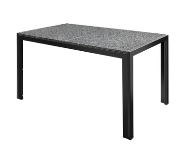 Wonderful Granit, Granittisch 140 x 80 x 67 cm schwarz, Granittisch 140 x 80 x 75 cm schwarz