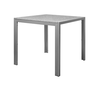 Wonderful Granit, Granittisch 80 x 80 x 76 cm grau, Granittisch 80 x 80 x 75 cm grau