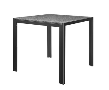 Wonderful Granit, Granittisch 80 x 80 x 76 cm schwarz, Granittisch 80 x 80 x 75 cm schwarz