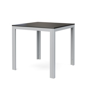 Chen Poly, Tisch Polywood 80 x 80 cm anthrazit, Gartentisch NELI 80 x 80 cm anthrazit