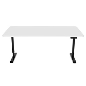 R - Stehpulte, Stehpult elektrisch weiss/schwarz 160 x 80 cm, 