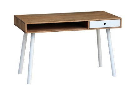 Pat Möbel, Schreibtisch JOELLE 120 x 60 cm, Schreibtisch mit Schublade JOELLE