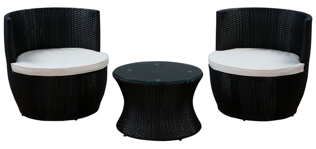 xx Liquidation, Gartenmöbel Rattan Lounge stapelbar Turm, Rattangarnitur MANHATTAN stapelbar
