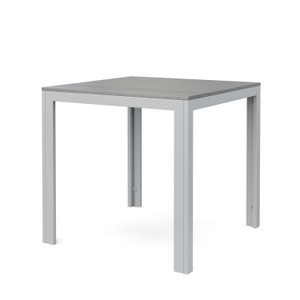 undefined, Tisch Polywood 80 x 80 cm grau, Gartentisch NELI 80 x 80 cm grau