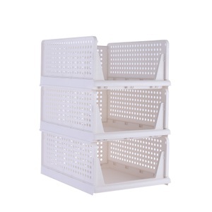 undefined, Schrank-Organizer stapelbar 3er Set 43 x 32 x 18.5 cm, 