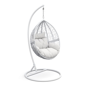 undefined, Hängesessel mit Gestell PANAMA weiss/weiss, Hängesessel mit Gestell PANAMA weiss/weiss