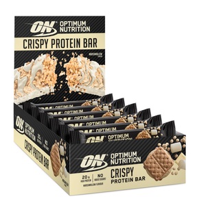 Optimum Nutrition, Protein Crisp Bar - 10x65g - Marshmallow, Crispy Protein Bar - 10x65g - Marshmallow