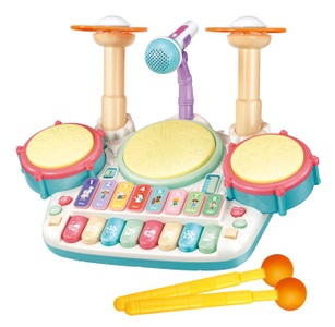 undefined, Schlagzeug und Piano Musikspielzeug weiss, Schlagzeug und Piano Musikspielzeug weiss