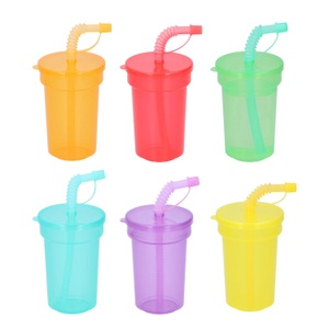 undefined, Becher mit Strohhalm 6er Set, 
