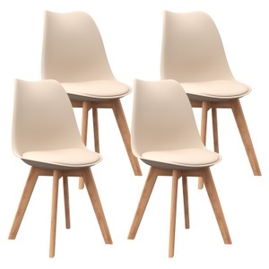 undefined, Esszimmerstuhl AMELIA beige 4er Set, Esszimmerstuhl AMELIA 4er Set beige