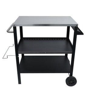 undefined, Grill Beistellltisch 104 x 51 x 89 cm schwarz, 