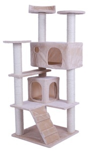 R - cat trees, Katzenbaum 182cm hoch Beige, Katzenbaum MAX 182 cm beige