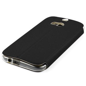 undefined, Ledertasche HTC One M8 schwarz/gelb, 