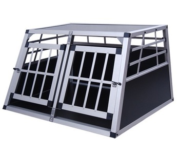 Charlie, Alu Hundebox Doppelbox klein schwarz