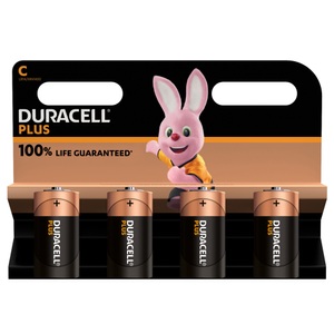Duracell, Duracell Plus-C K4 Baby (C)-Batterie Alkali-Mangan 1.5 V 4 St., 
