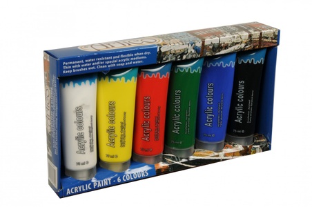 ED NL, Acrylfarben-Set 6-teilig, Acrylfarben Set 6-teilig