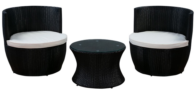 Cindy, Kissen beige für Rattan Turm, Ersatzkissen Rattangarnitur MANHATTAN beige 2er Set