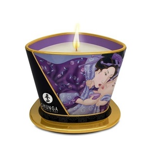 Shunga Erotic Art, Shunga Erotic Art - Massage-Kerze Exotic Fruits - 170 ml, Shunga Massage Candle , Exotische Früchte, Weiss, 170 Ml - Amorana