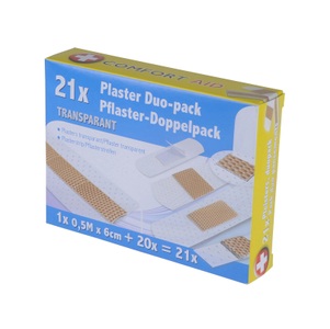 ED NL, Pflaster im Doppelpack, B2X - Pflaster 21er-Pack Transparent, One Size