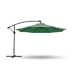 Doris LED Schirme, Ampelschirm mit LED 300 cm grün, 