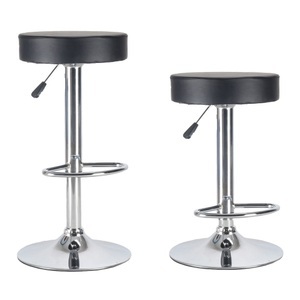 R - Barhocker, Barhocker Bali schwarz im 2er-Set, Barhocker BALI 2er Set schwarz