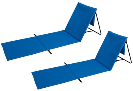 R - Saisonale Items, Strandmatte blau Doppelpack, Strandmatte 2er Set blau