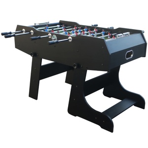 Suityo, Tischfussballtisch 5ft. klappbar mit Teleskopstangen, Töggelikasten Tischfussball 141 x 74 cm klappbar