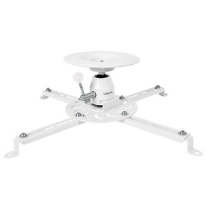 Logilink, LogiLink BP0056 Beamer-Deckenhalterung Deckenhalter, Höhenverstellbar, Neigbar+Schwenkbar Boden-/Deckenabstand (max.):, Beamerhalterung 80 ? 500 mm weiss