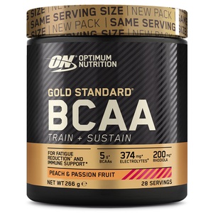 Protein, Optimum Nutrition BCAA Pulver 266g Peach & Passion fruit, Gold Standard BCAA - 266g - Peach Passionfruit