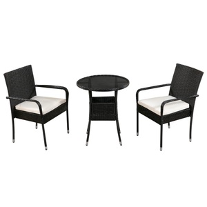 Ruby Ipro, Gartenset FLORIDA Rattan schwarz