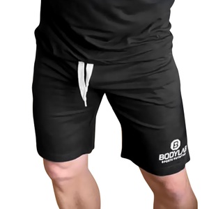 Bodylab24, Bodylab24 Shorts Schwarz mit weißem Logo - XXL, 